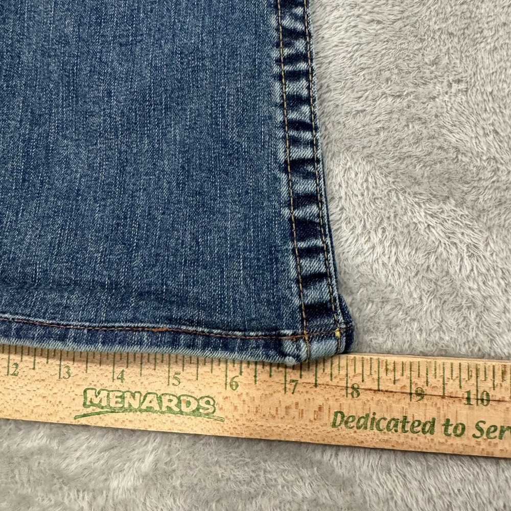 True Religion Jeans Womens 28x30 Blue Low Rise Bootcut Flare Stretch Flex USA - Picture 14 of 16